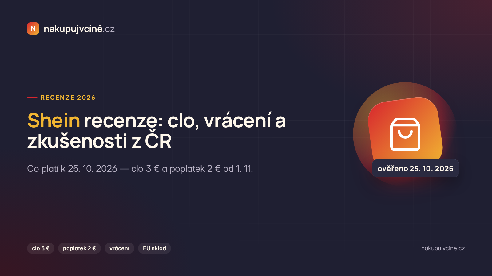 Shein recenze 2026 – clo, vrácení a zkušenosti z ČR